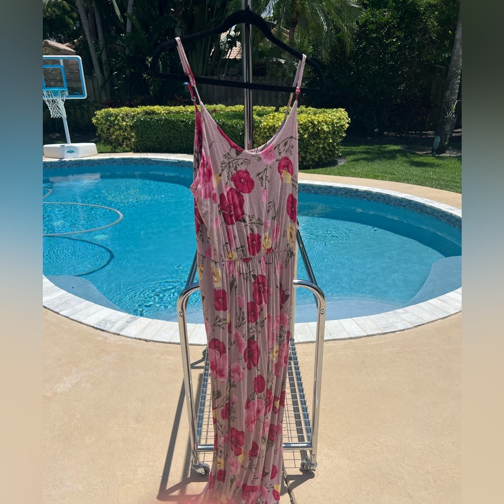All in Favor Pink Floral Dress